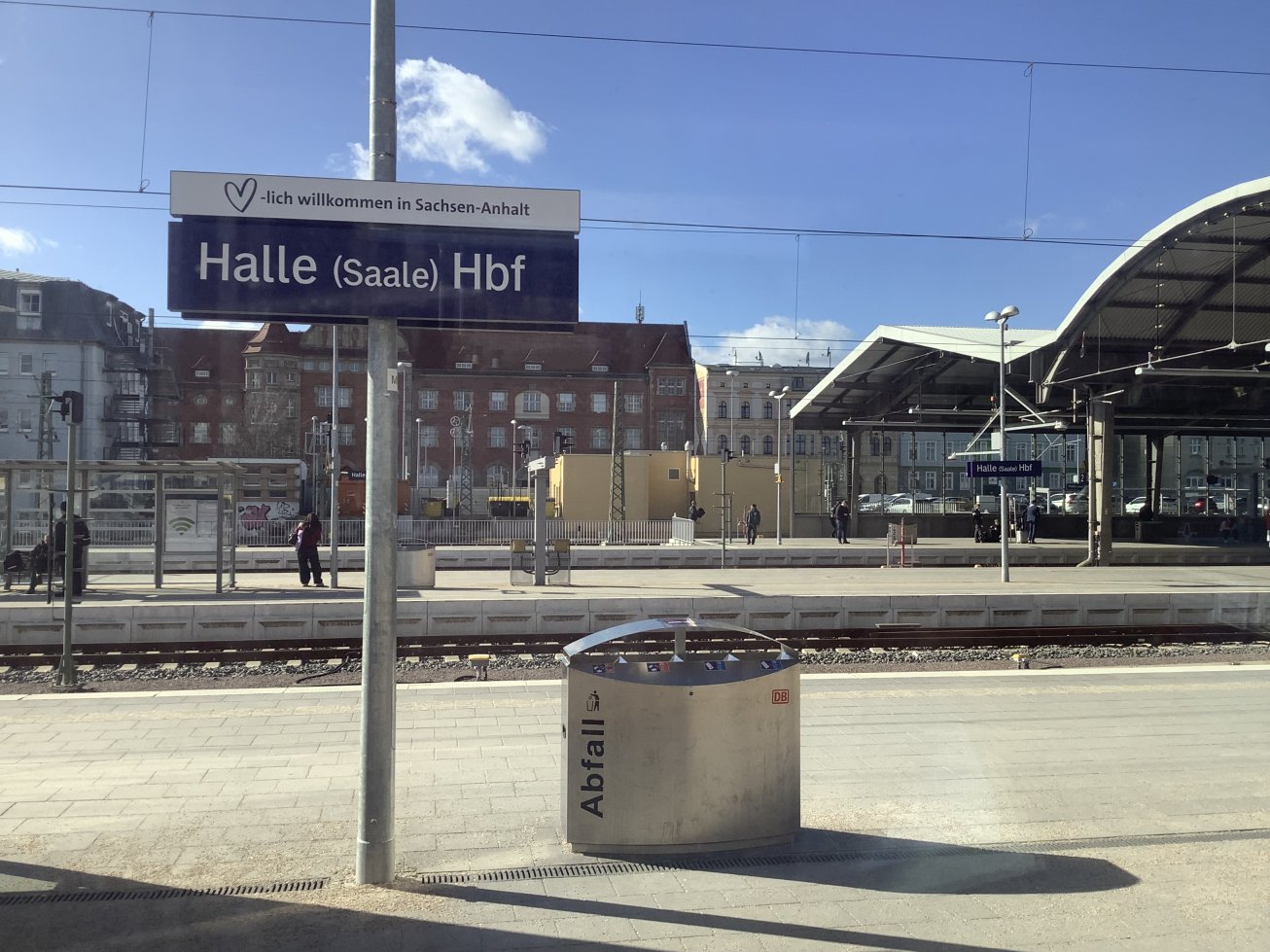 Bahnhof in Halle